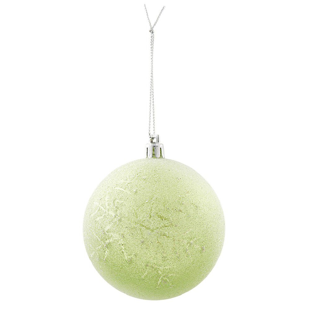 Boule de No&euml;l transparente à paillettes