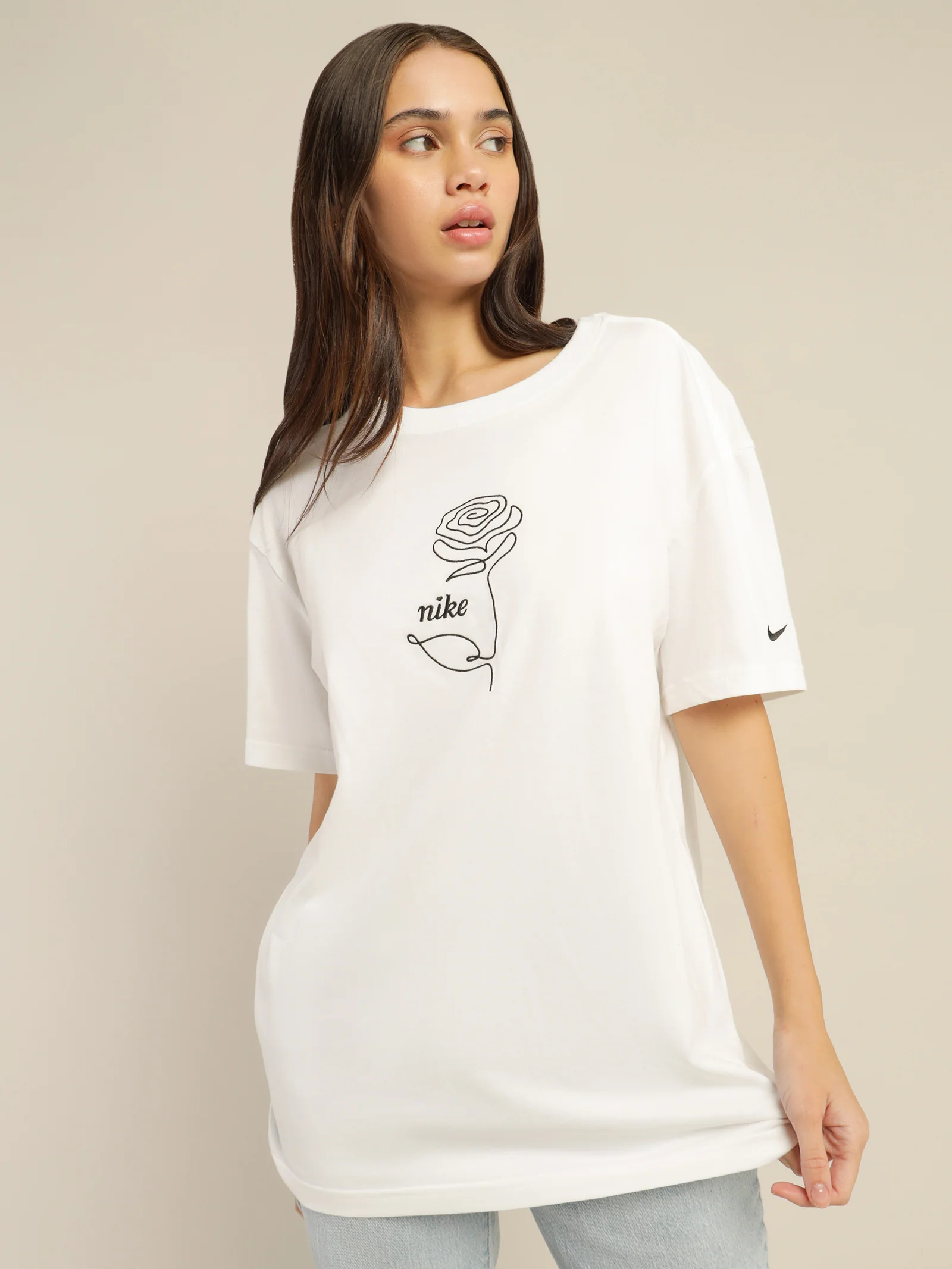 Sportswear Embroidered Rose T-Shirt