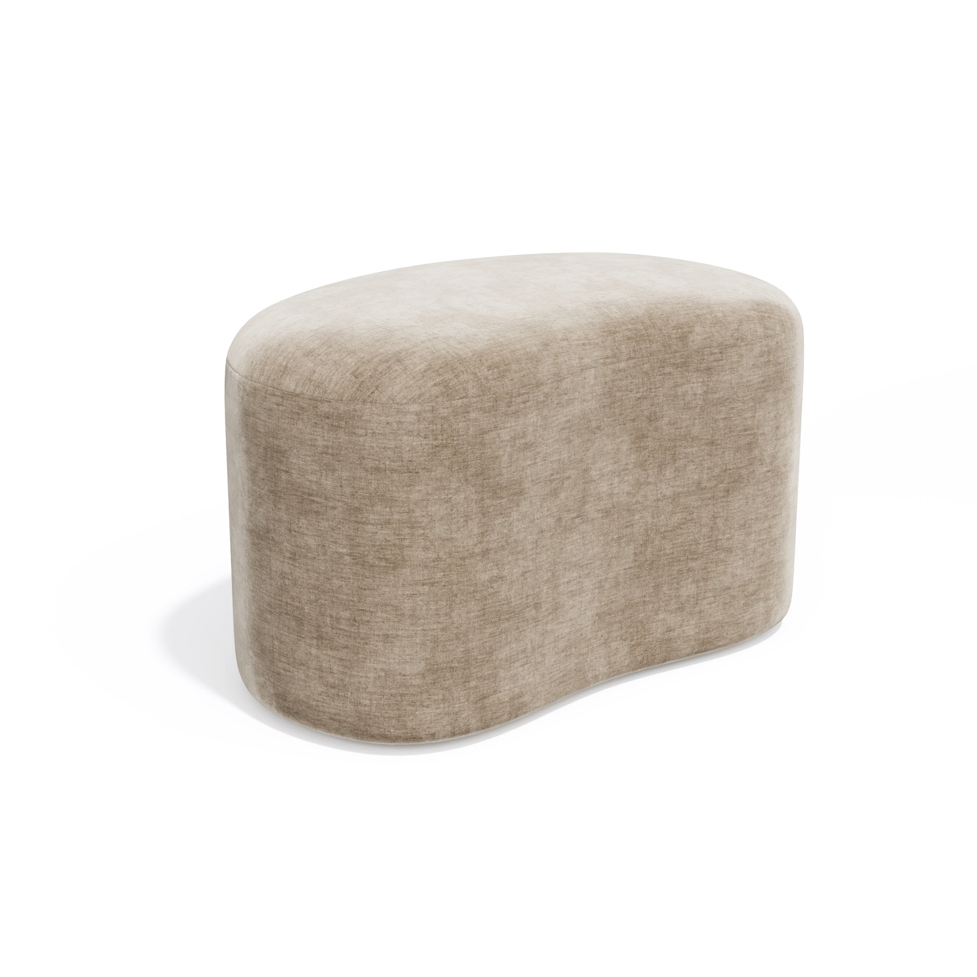 Sia Home - Poef DUNE - Fluweel - Mol - 60cm