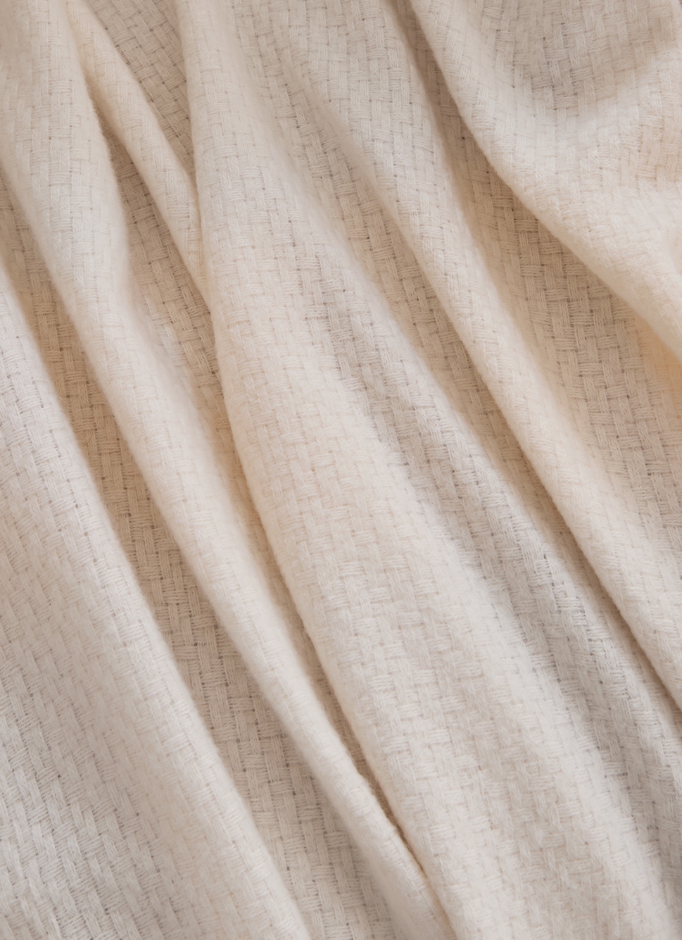 PLAID TISSÉ UNI RIVAGE CRÈME