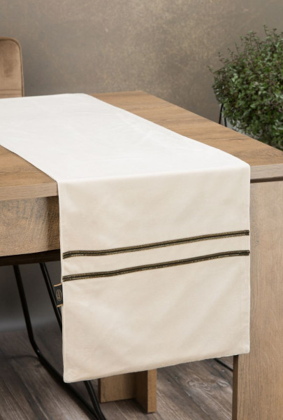 Obrus glen 4 35x140 cm kremowy