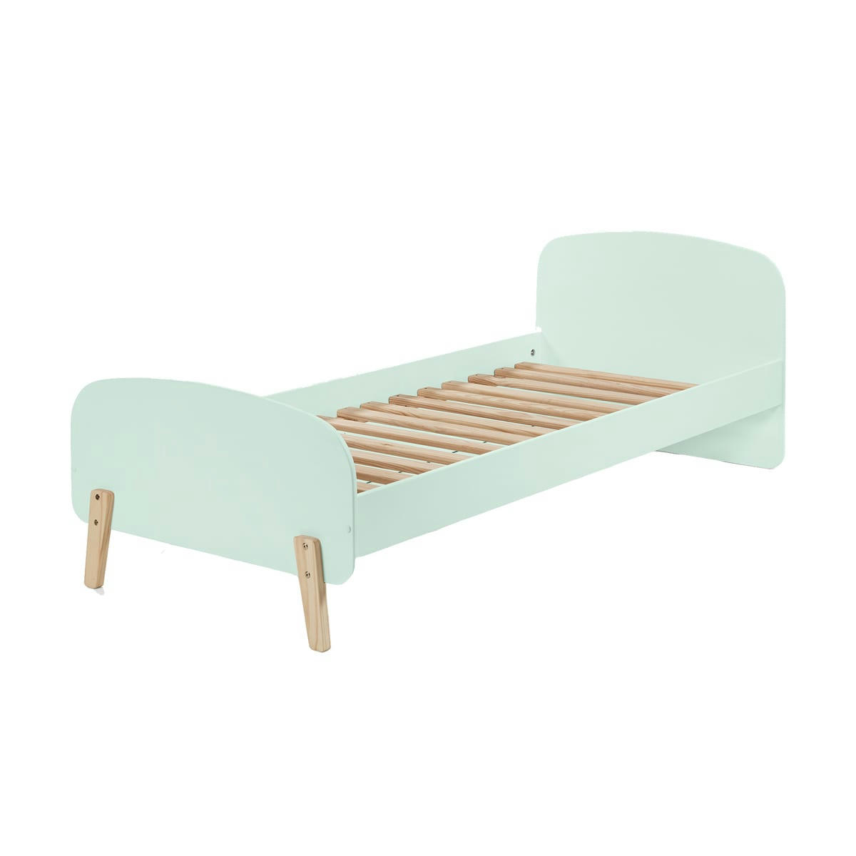 KIDDY - Lit 90x200 sommier inclus vert menthe
