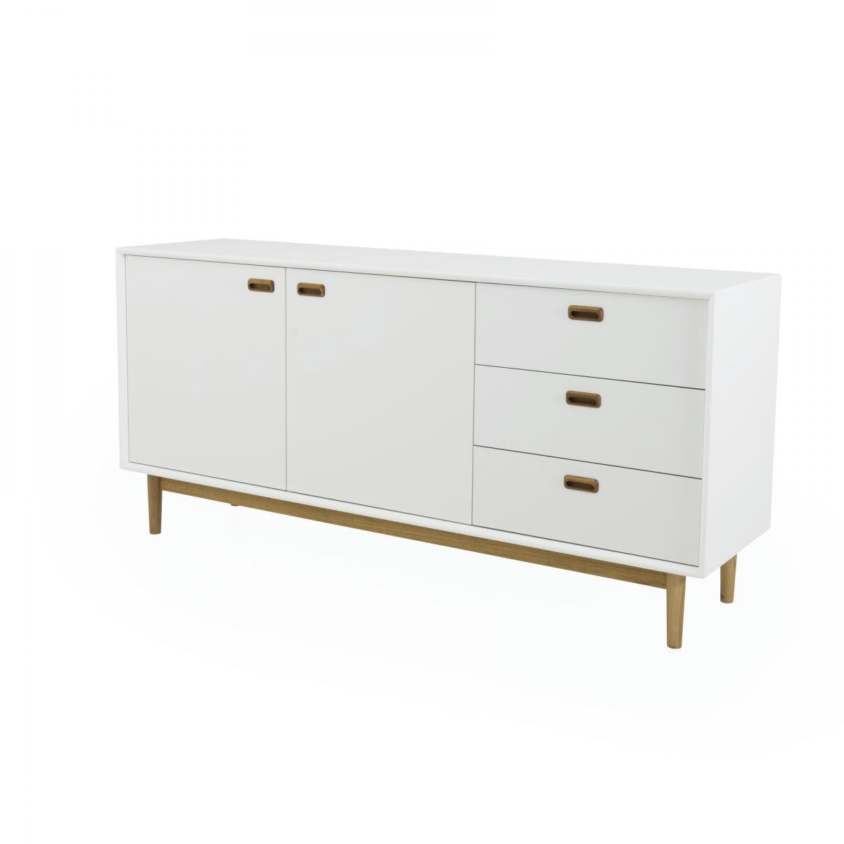 NEO - Buffet bas style moderne 170cm blanc