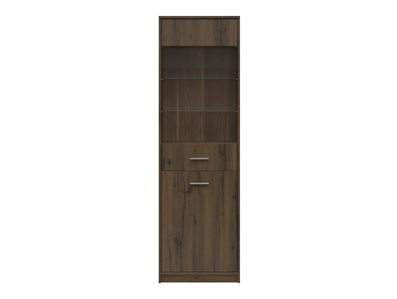 Witryna Nepo Plus 60 cm z 2 drzwiami dąb noble