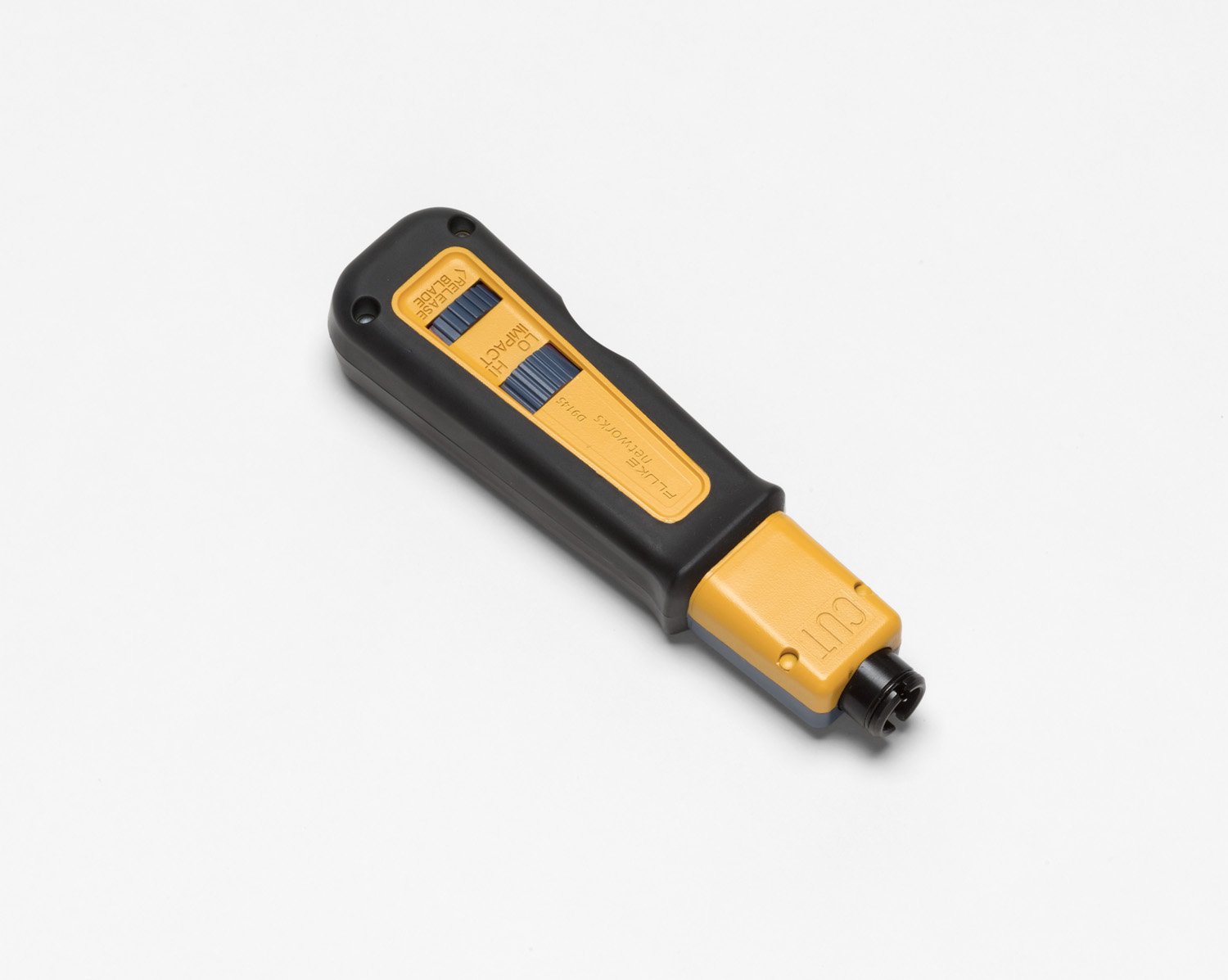 Fluke Networks 10061810 D914S Impact Punch Down Tool with EverSharp 66/110 Cut Blade, yellow, blue, black