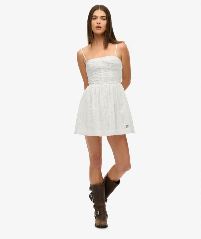 Broderie Cami Mini Dress