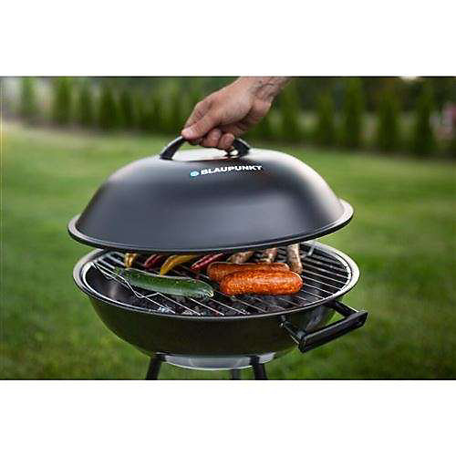 Barbecue charbon horizontal blaupunkt acier noir 47 x 20 x 46.2 cm