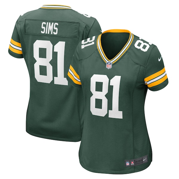 Ben Sims Green Bay Packers Nike Women's Team Game Jersey -  Green