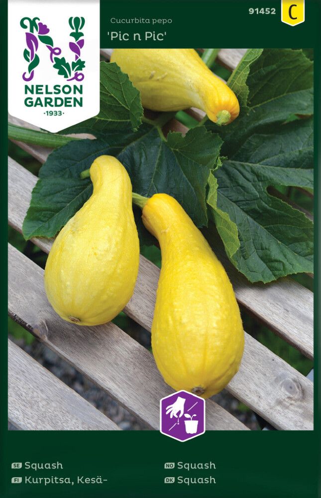 GRØNNSAKSFRØ NELSON GARDEN SQUASH PIC N PIC