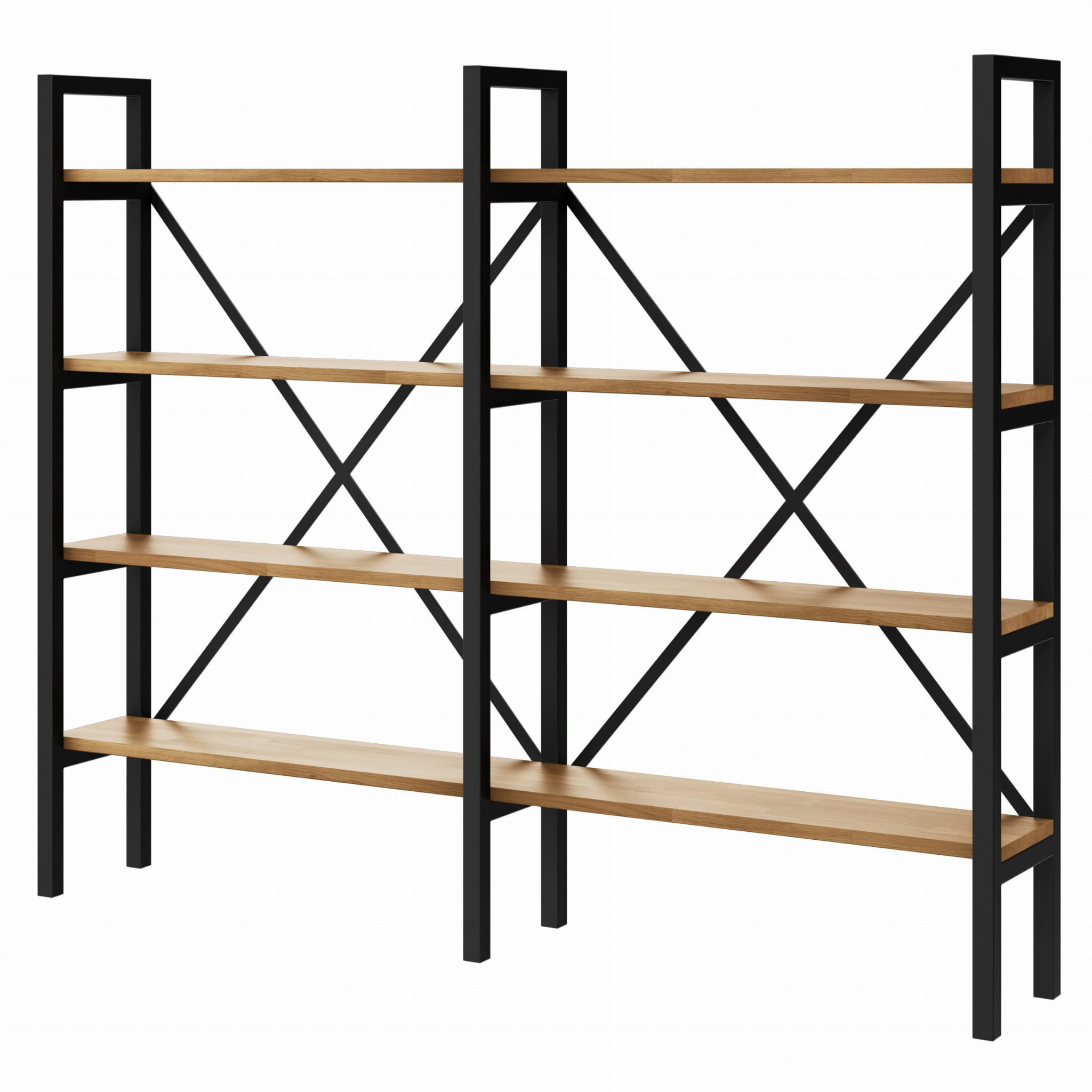 Regał Medium Industrial Loft na książki D4 R 130x160x30 cm