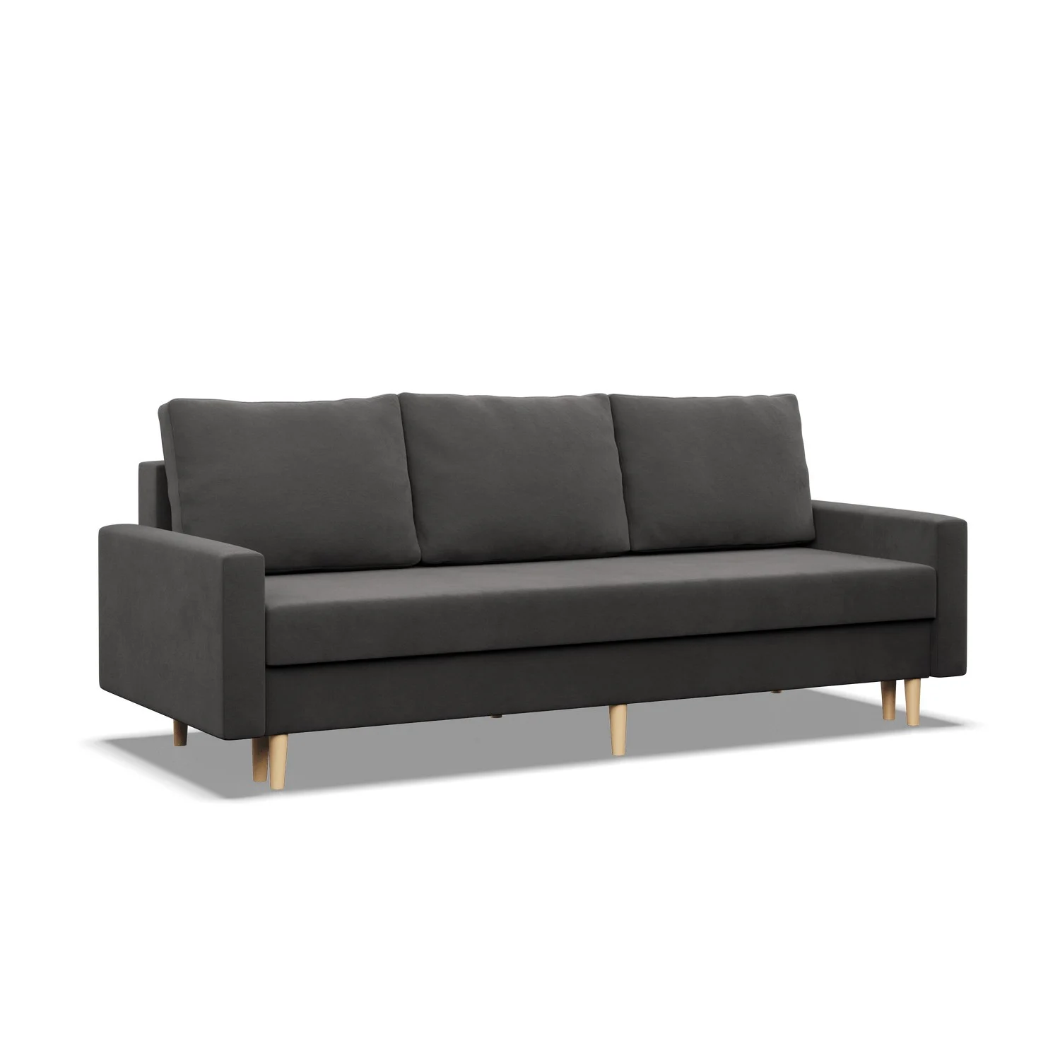 Kanapa, sofa rozkładana z funkcją spania bonell szara