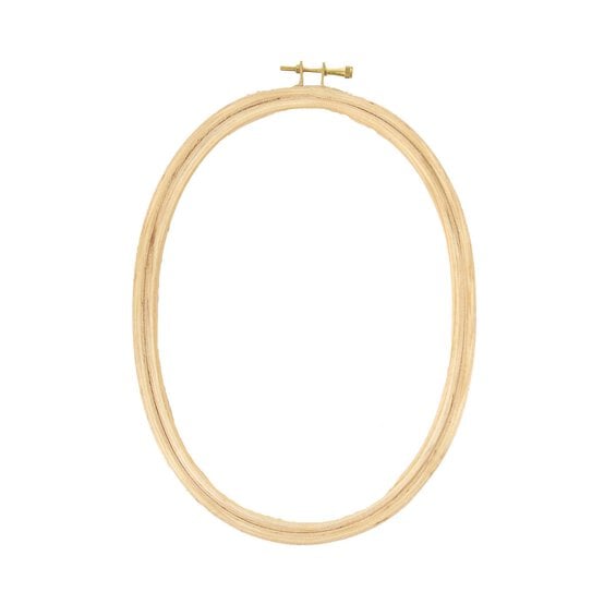 DMC Oval Wooden Embroidery Hoop 10 Inches