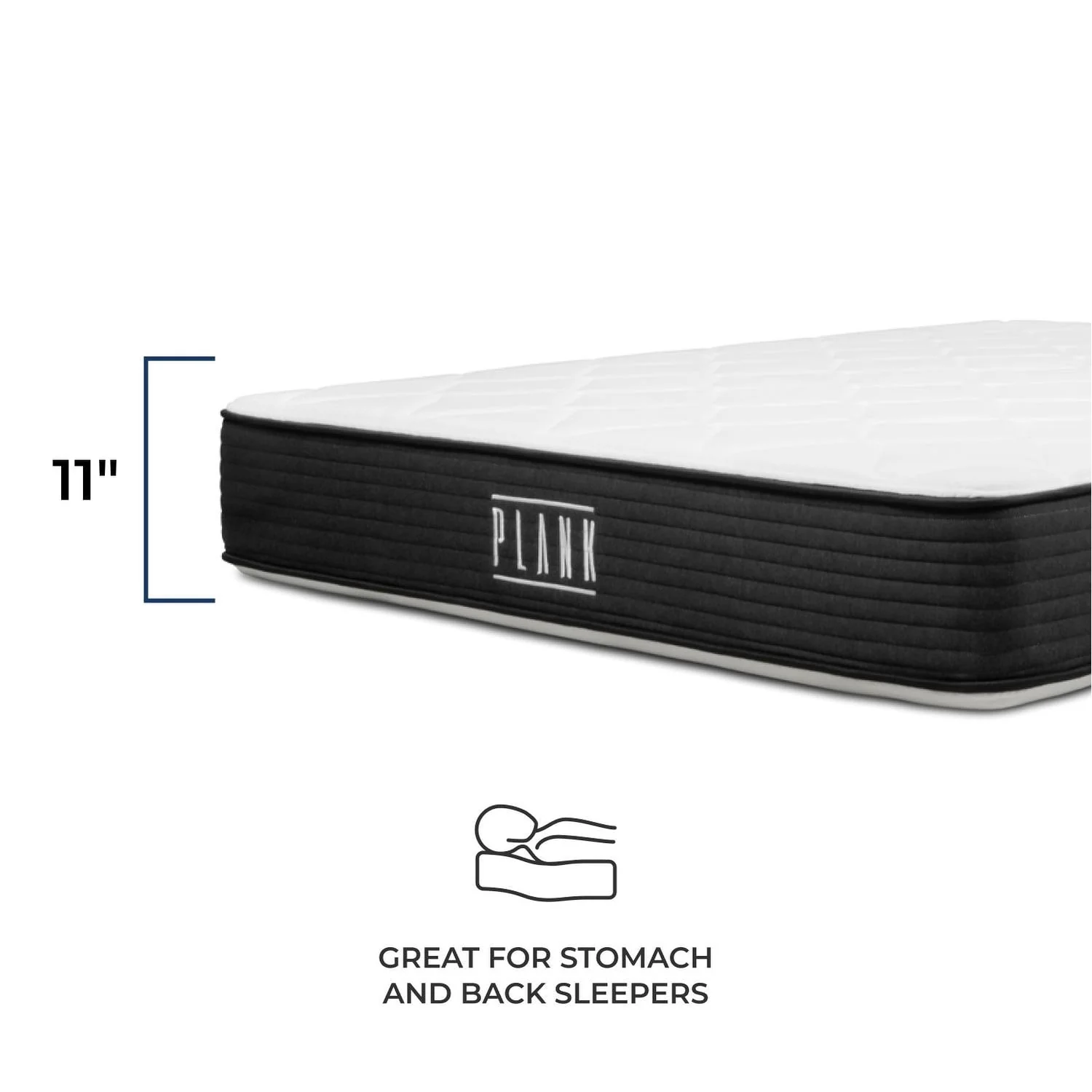 Brooklyn Bedding Plank 11-Inch Two-Sided Firm Mattress