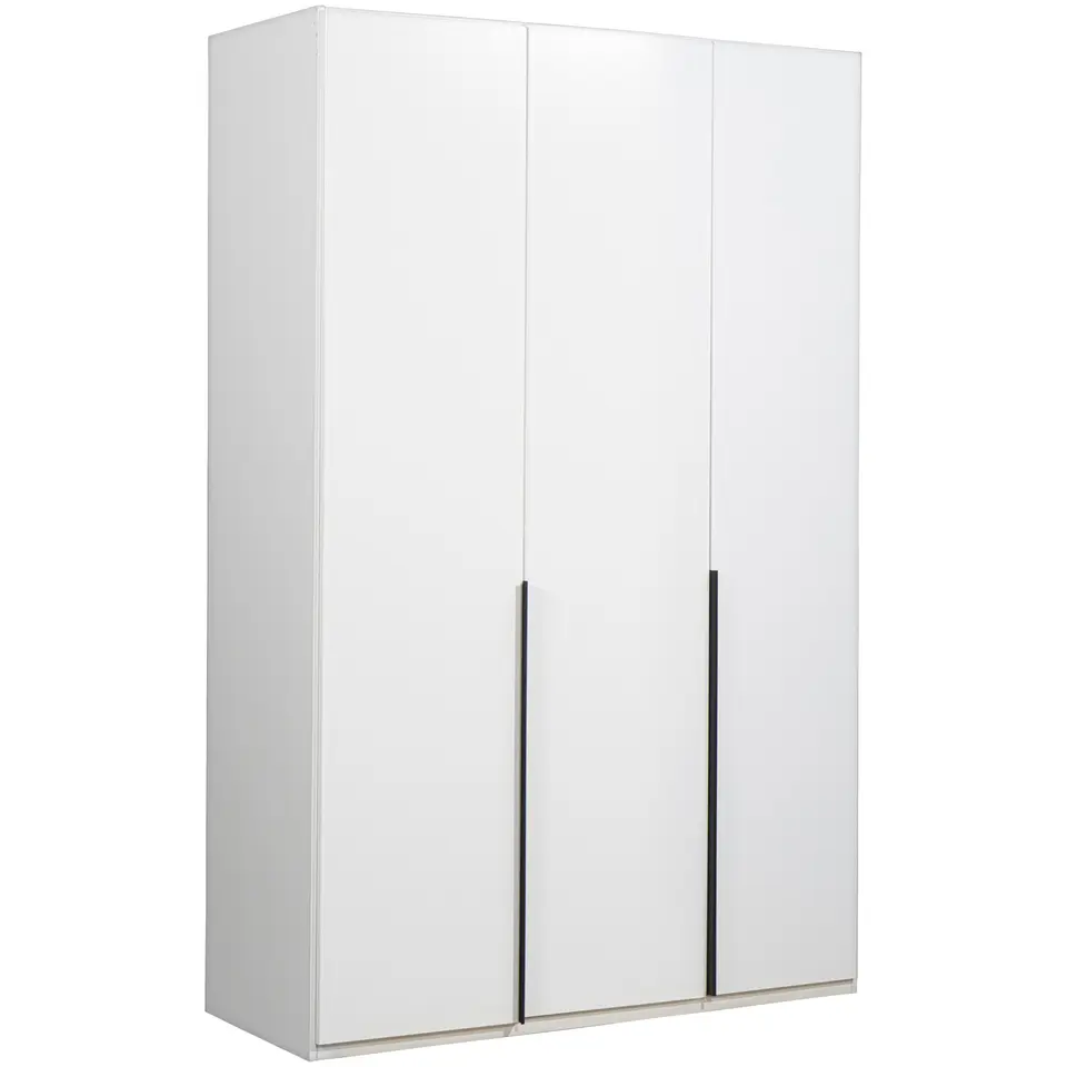 Kledingkast Milaan 3-deurs - wit - 236x135x58 cm
