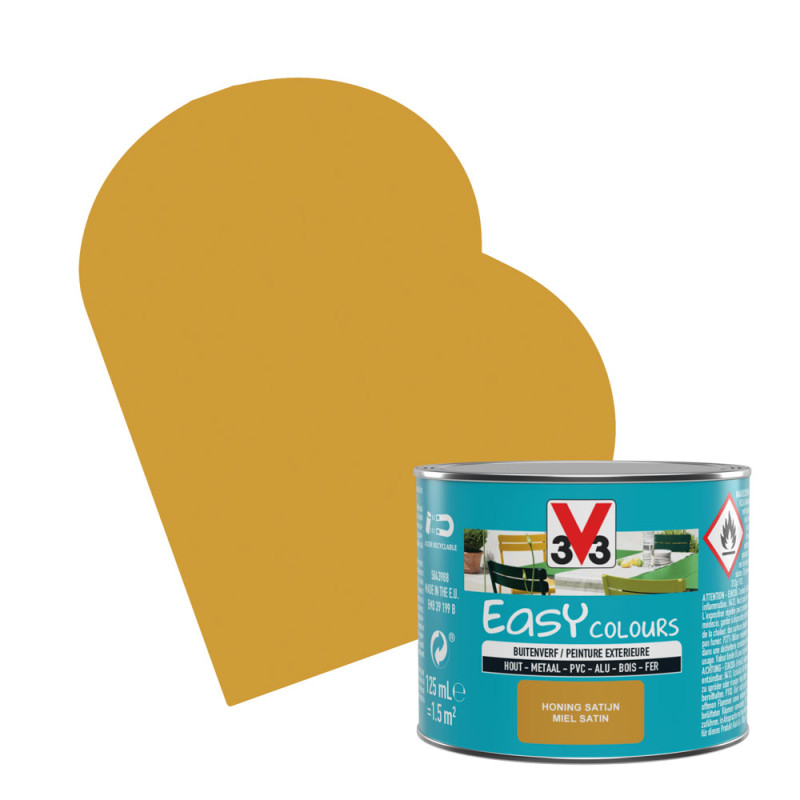Laque Easy Colours miel satiné 0,125 L V33