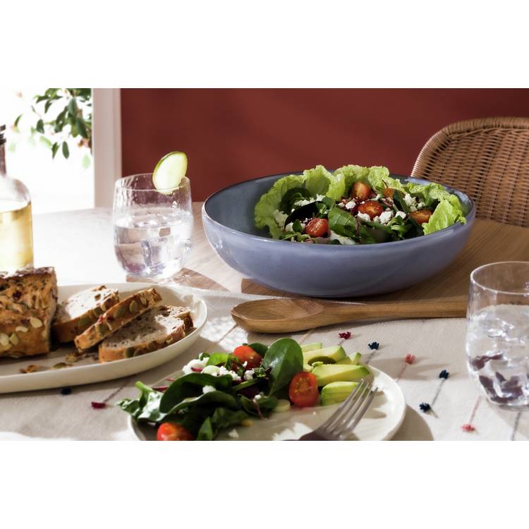 Habitat Evora Stoneware Serving Bowl - Blue