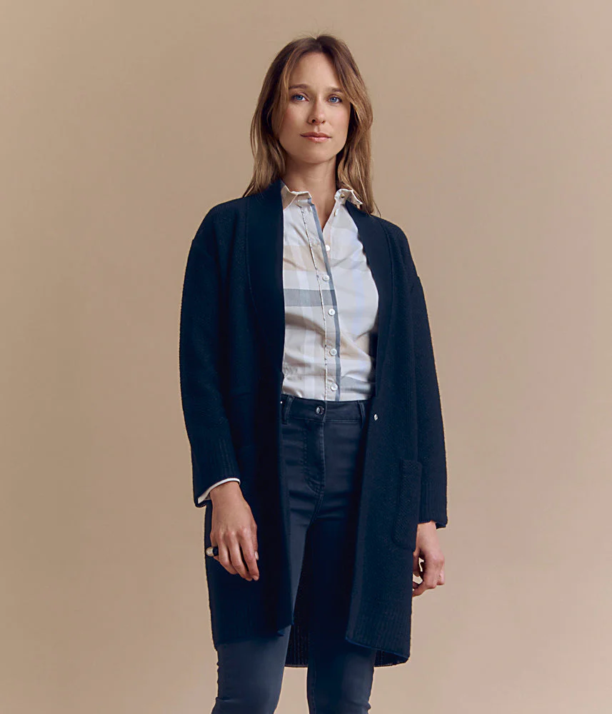 Manteau maille en laine Mérinos et alpaga NOWAY/84145/921