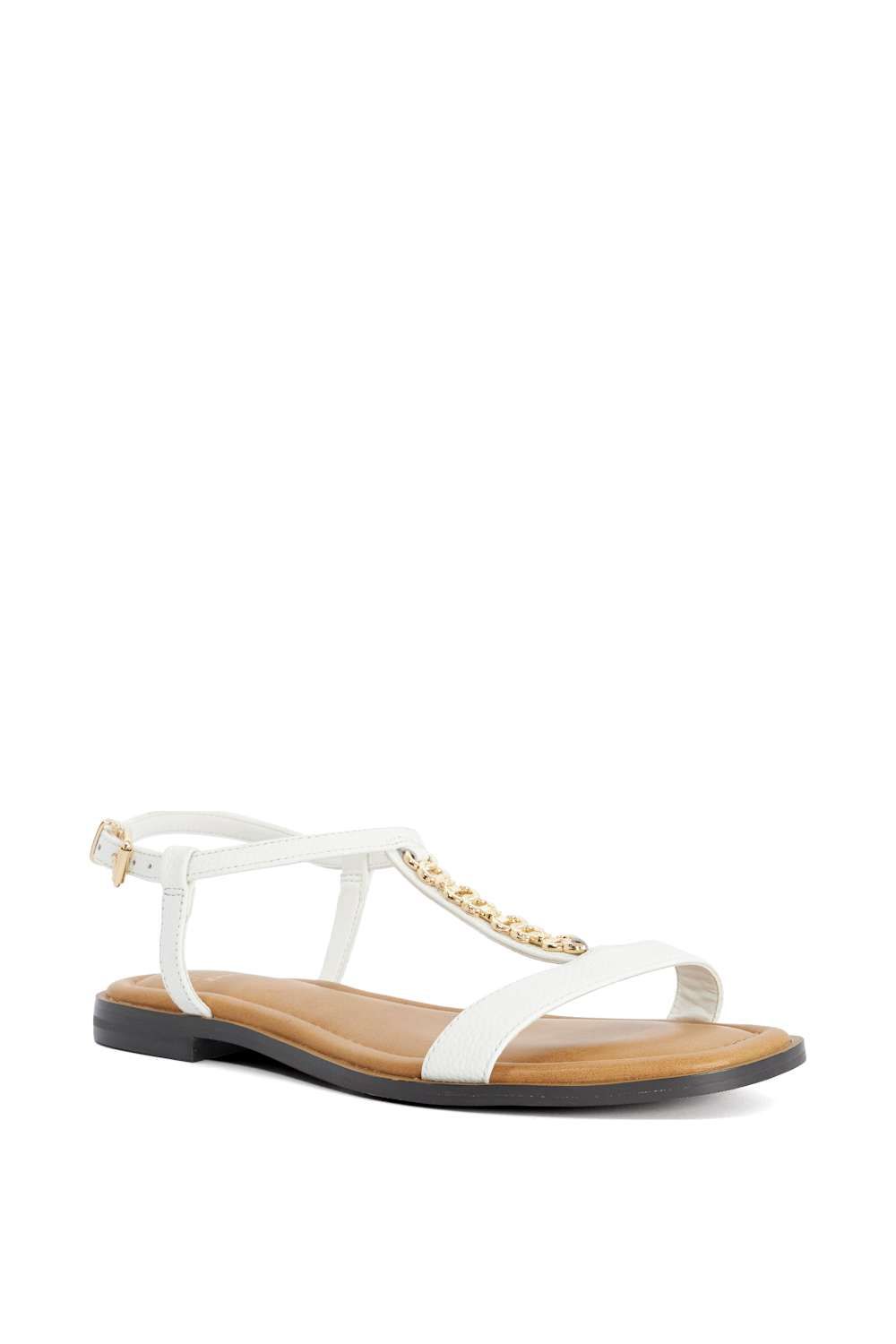 Dune London Wide Fit 'Lollipops' Leather Sandals