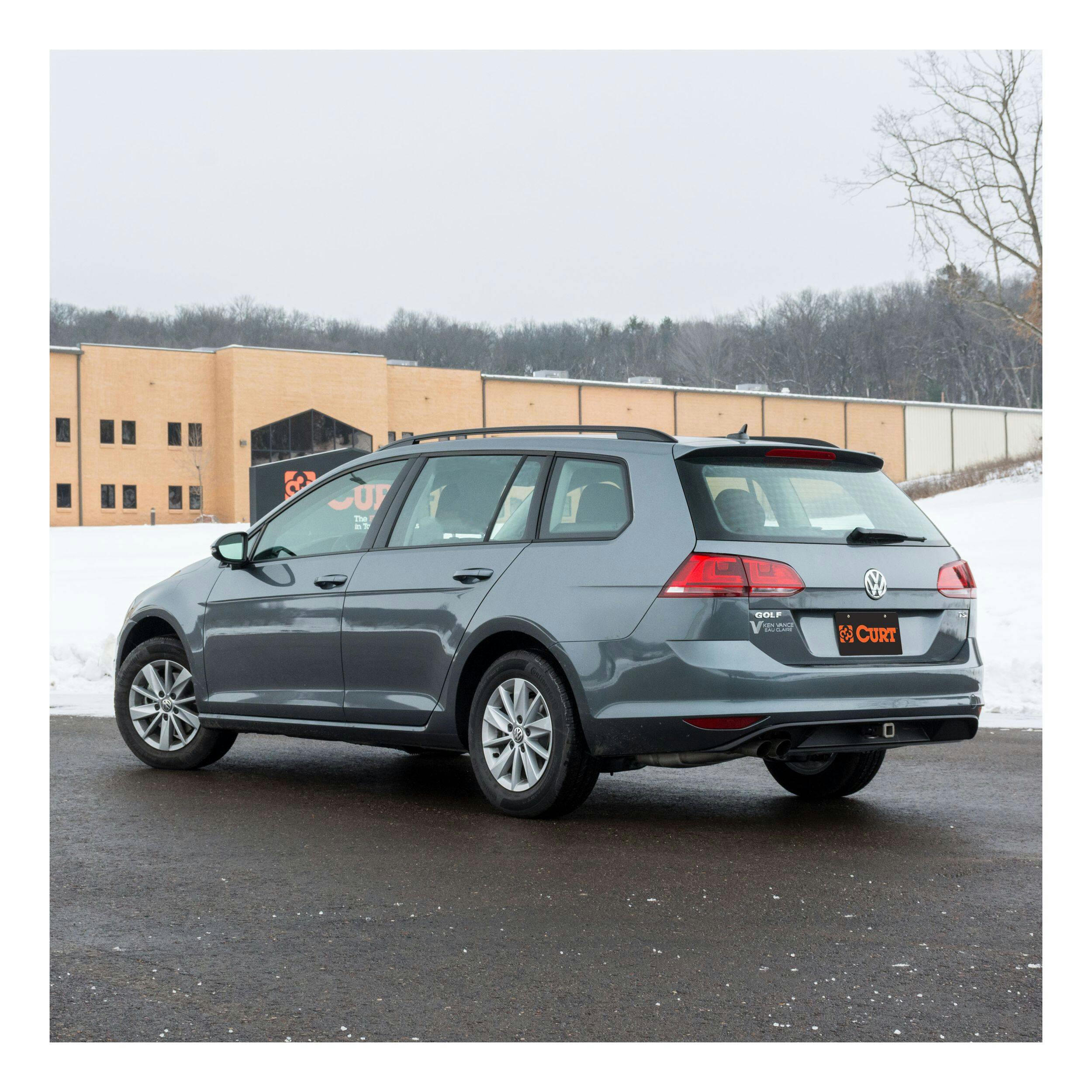 CURT 114223 Class 1 Trailer Hitch with Ball Mount, 1-1/4-In Receiver, Fits Select Volkswagen Golf Alltrack, SportWagen
