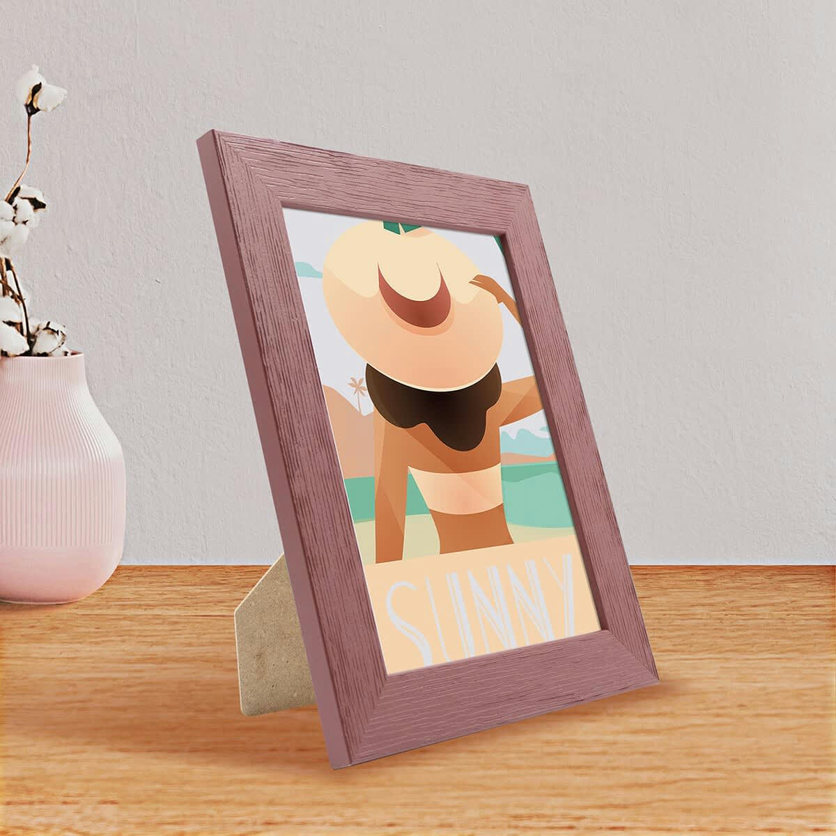 TUTTI FRUTTI - Cadre photo bois reconstitué Terracotta 15x20 cm