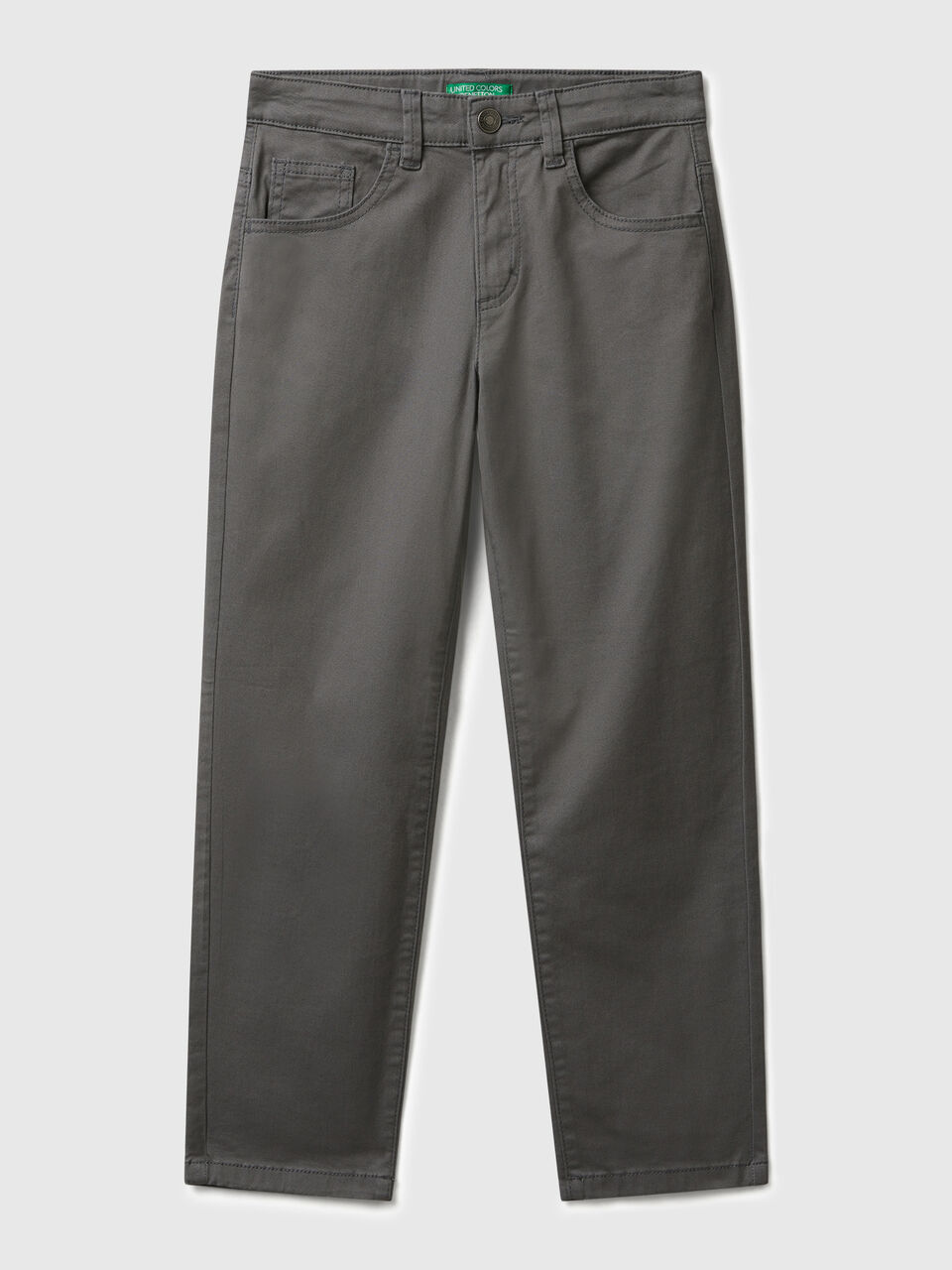 Stretch cotton trousers