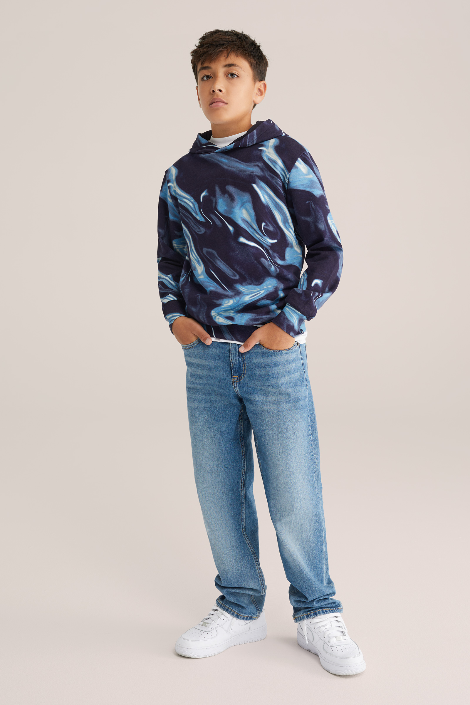 Jongens hoodie met print