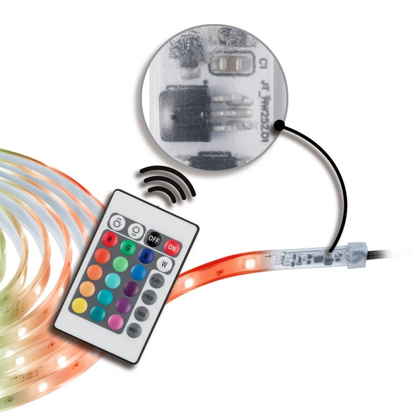 LED-Stripe, »SimpLED«, 500x1x0,3 cm, RGB, transparent