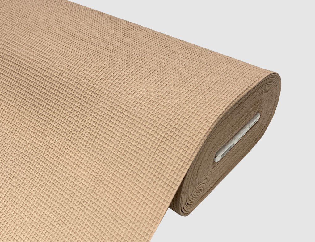 Waffelstoff Uni Beige