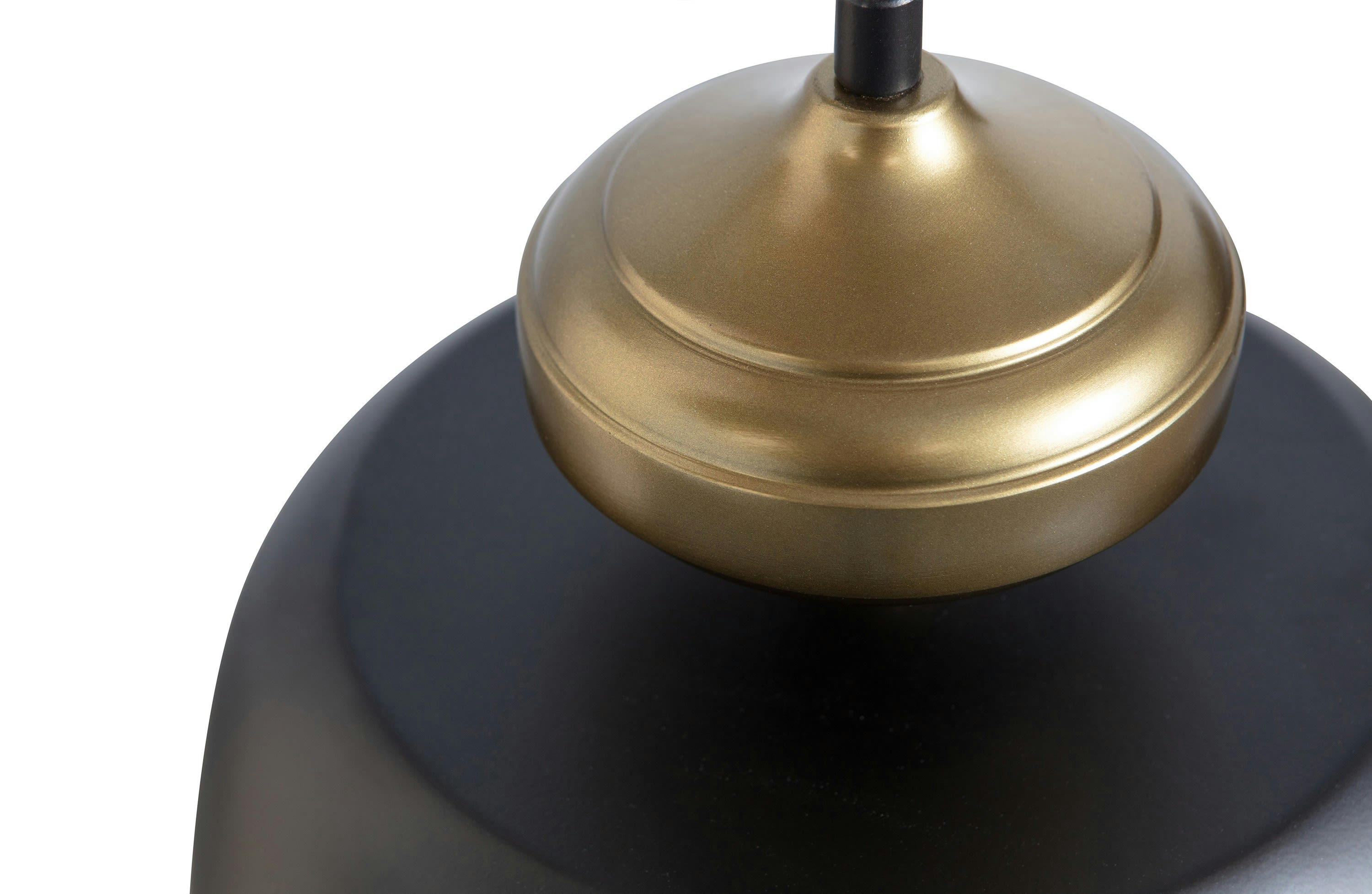 LINNE - Lampe suspendue en métal noir