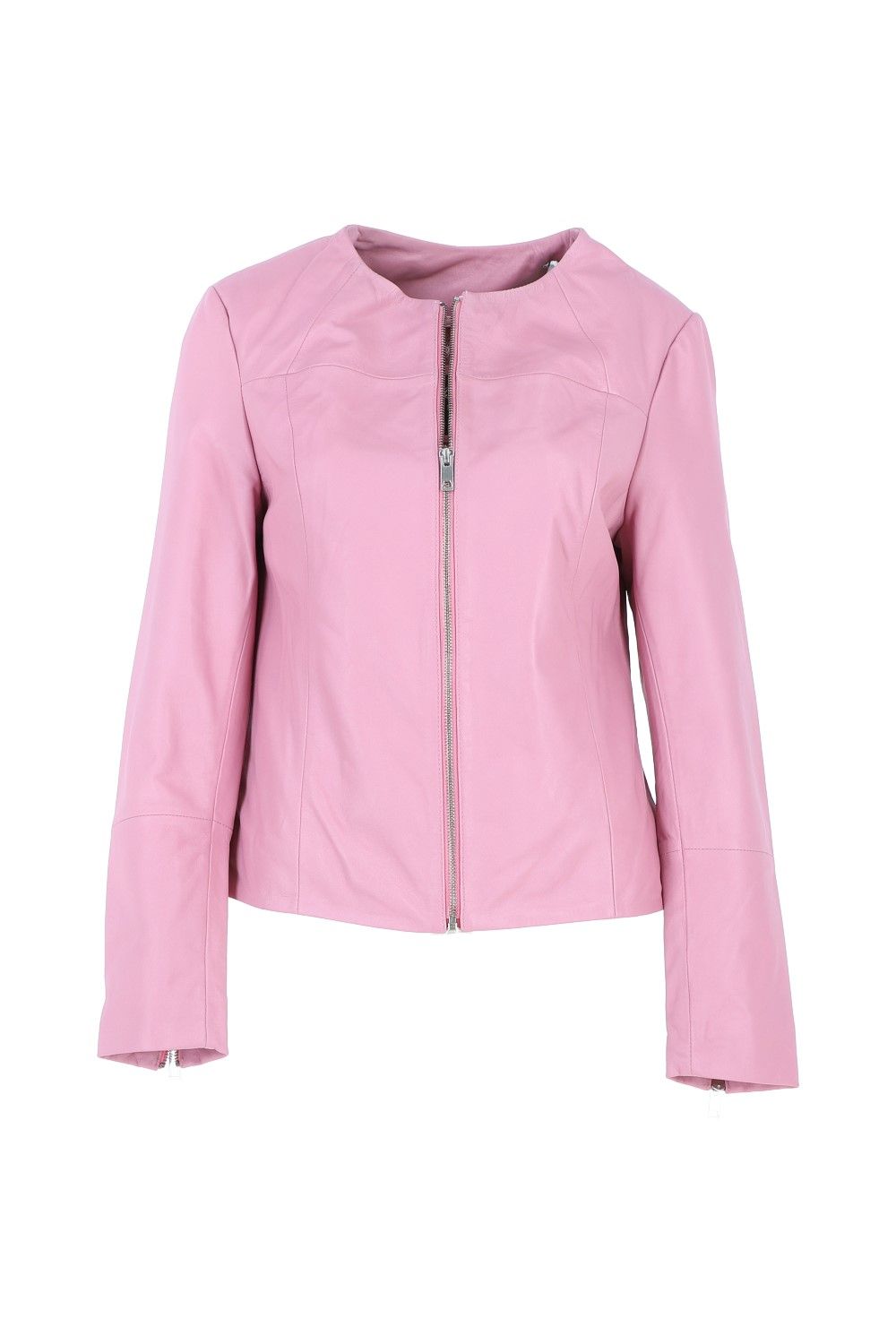 Ashwood Leather Francesca' Collarless Real Leather Fashion Jacket