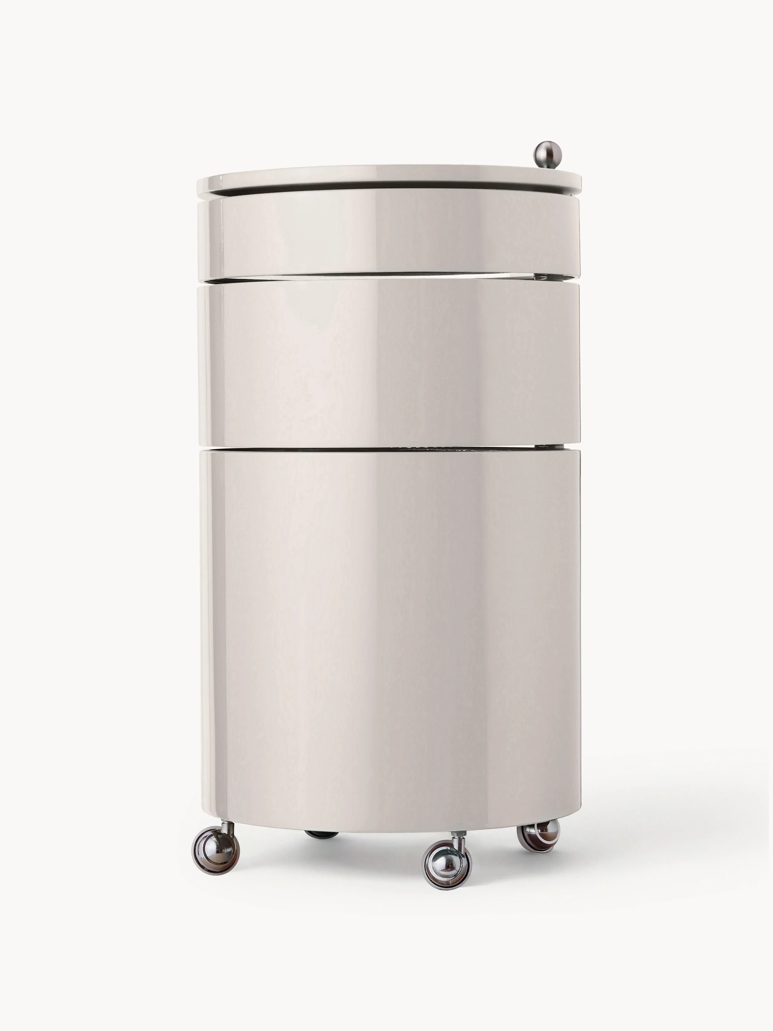 Runder Rollcontainer Barboy, Design Verner Panton