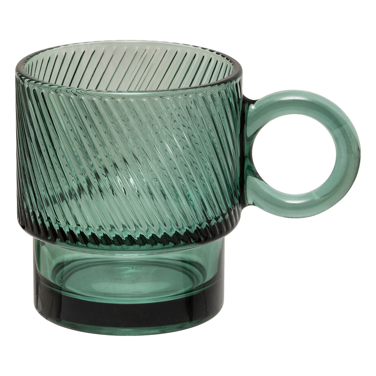 Caneca LORENE verde em vidro 30cl
