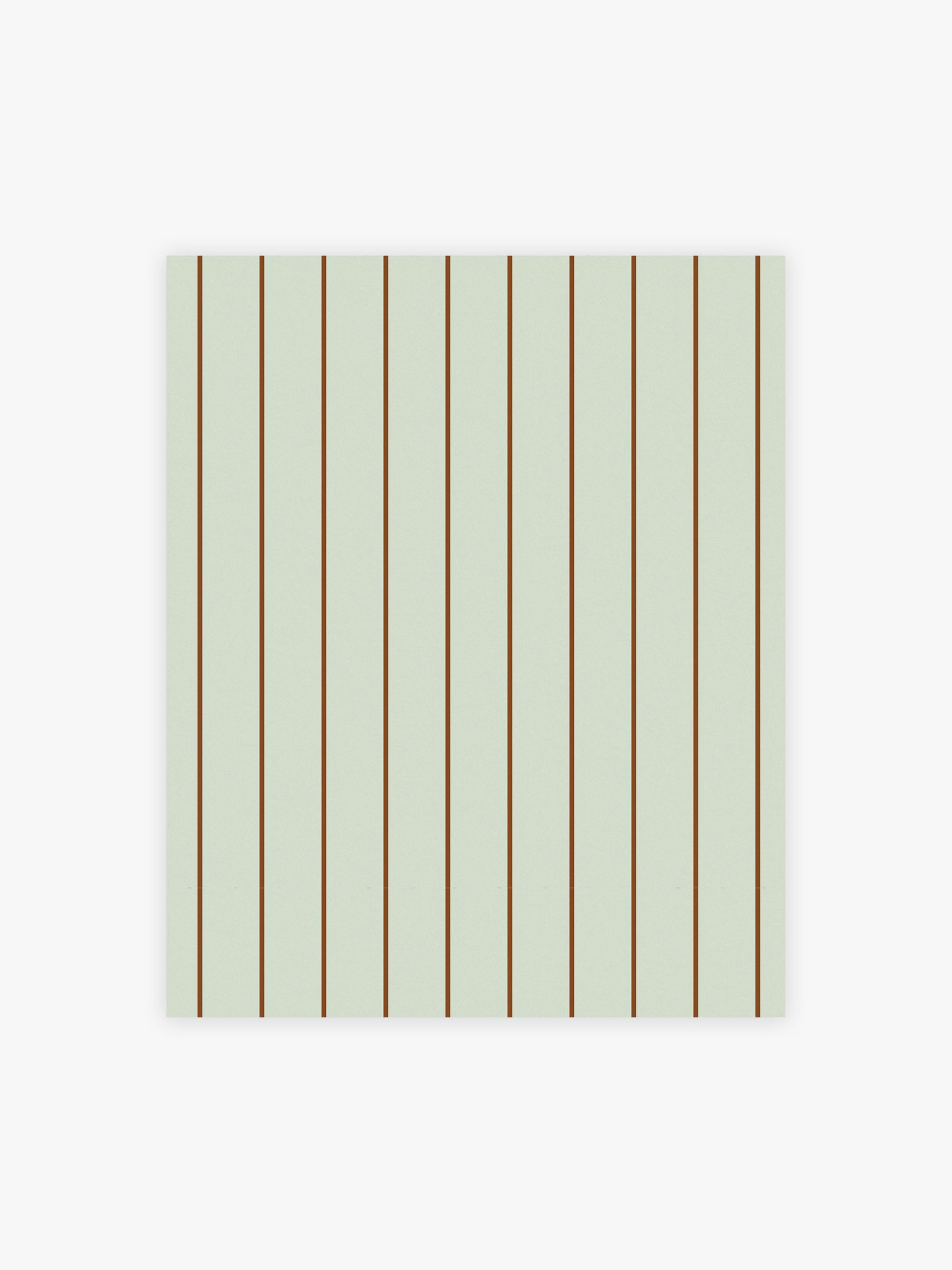 Kyria Stripe 10M Wallpaper in Mint Chocolate