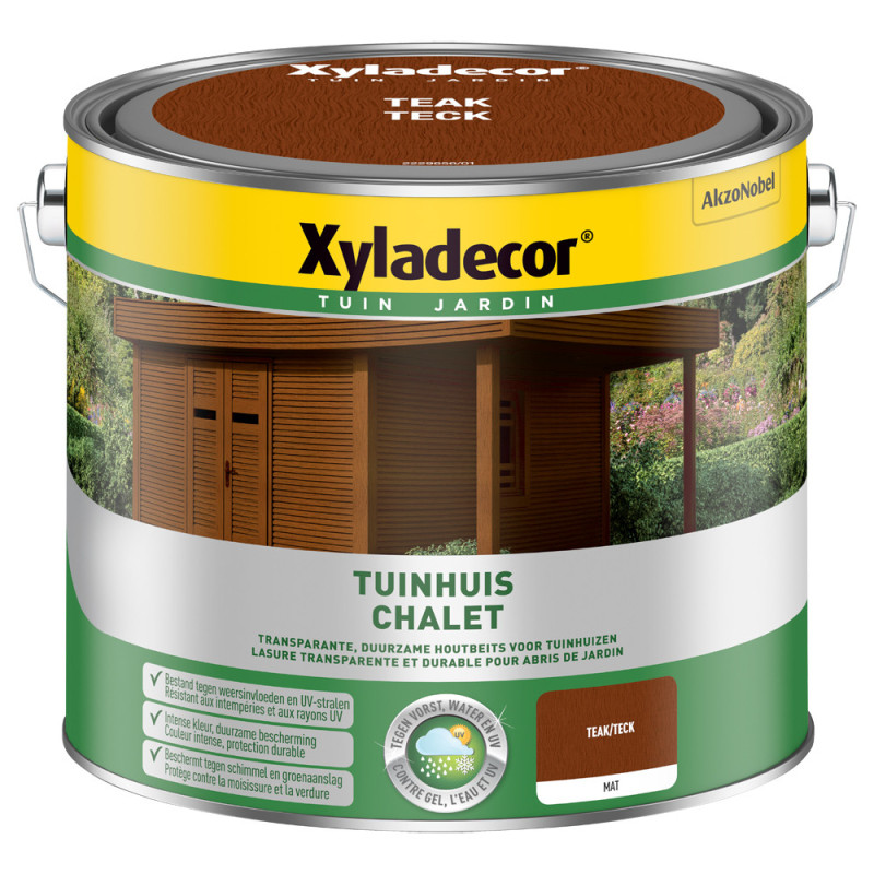 Lasure pour bois Chalet teck 2,5 L XYLADECOR