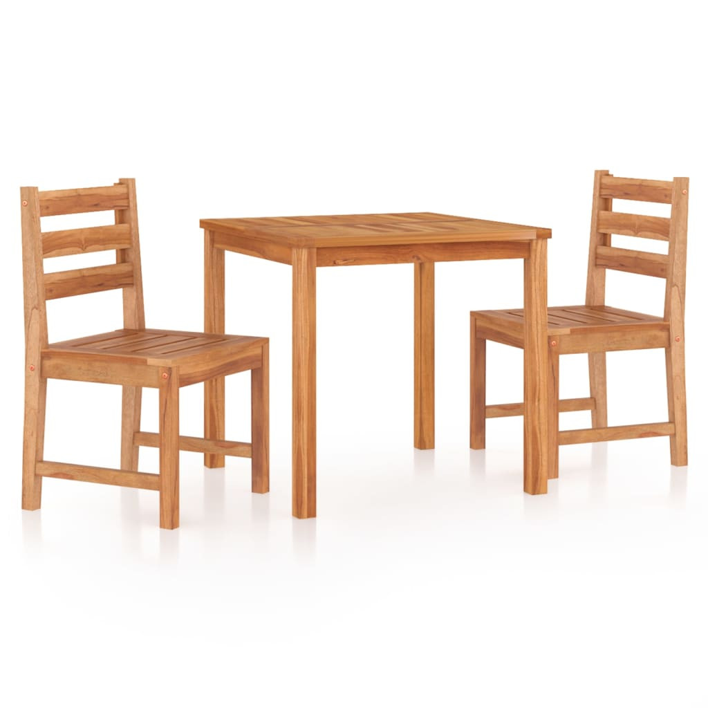 Meble ogrodowe Brąz 80 x 80 x 77 cm Drewno tekowe vidaXL