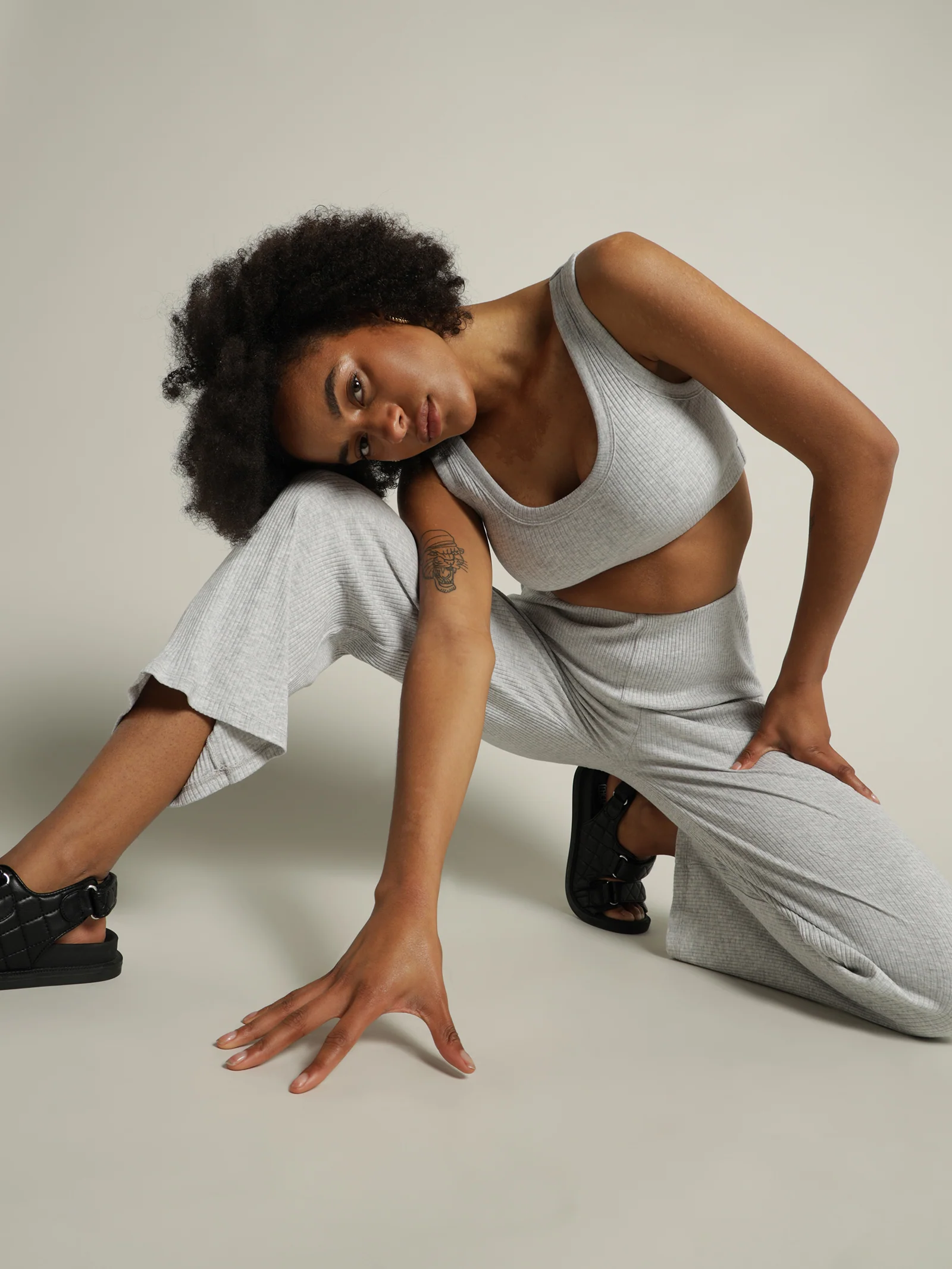 Ribbed Lounge Crop Top