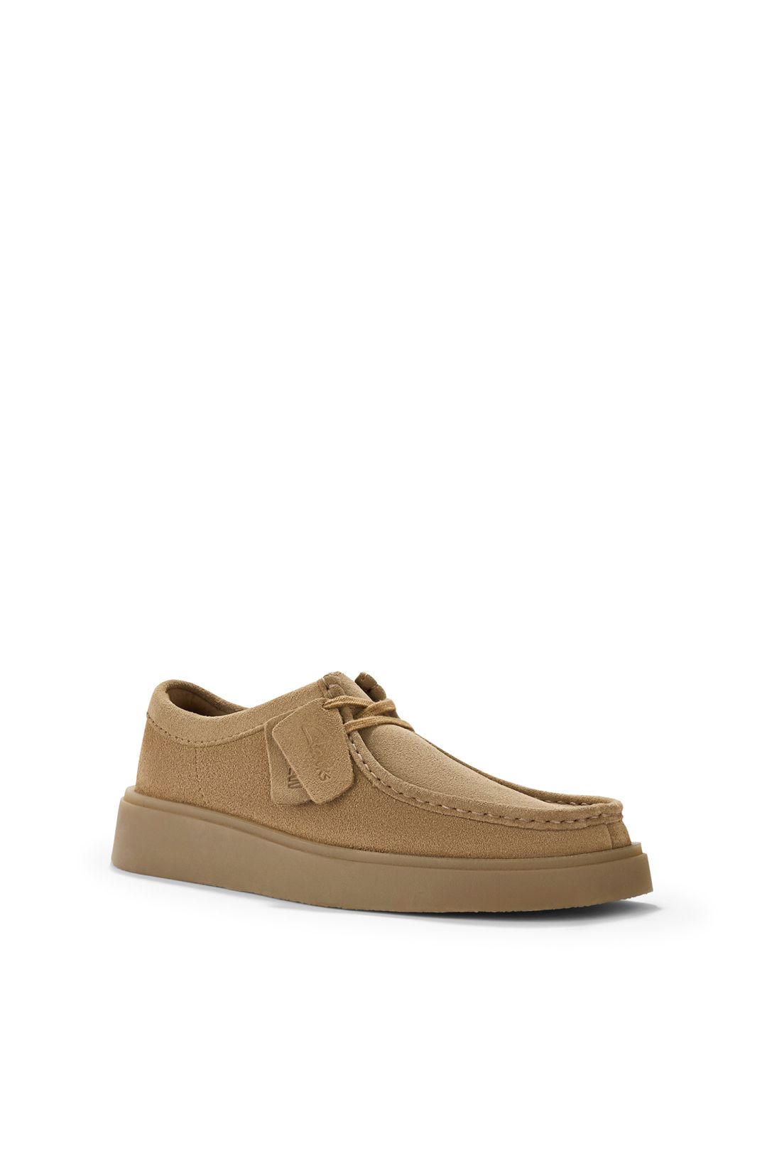 Clarks Torview Suede Lace-Up Shoe Dark Sand