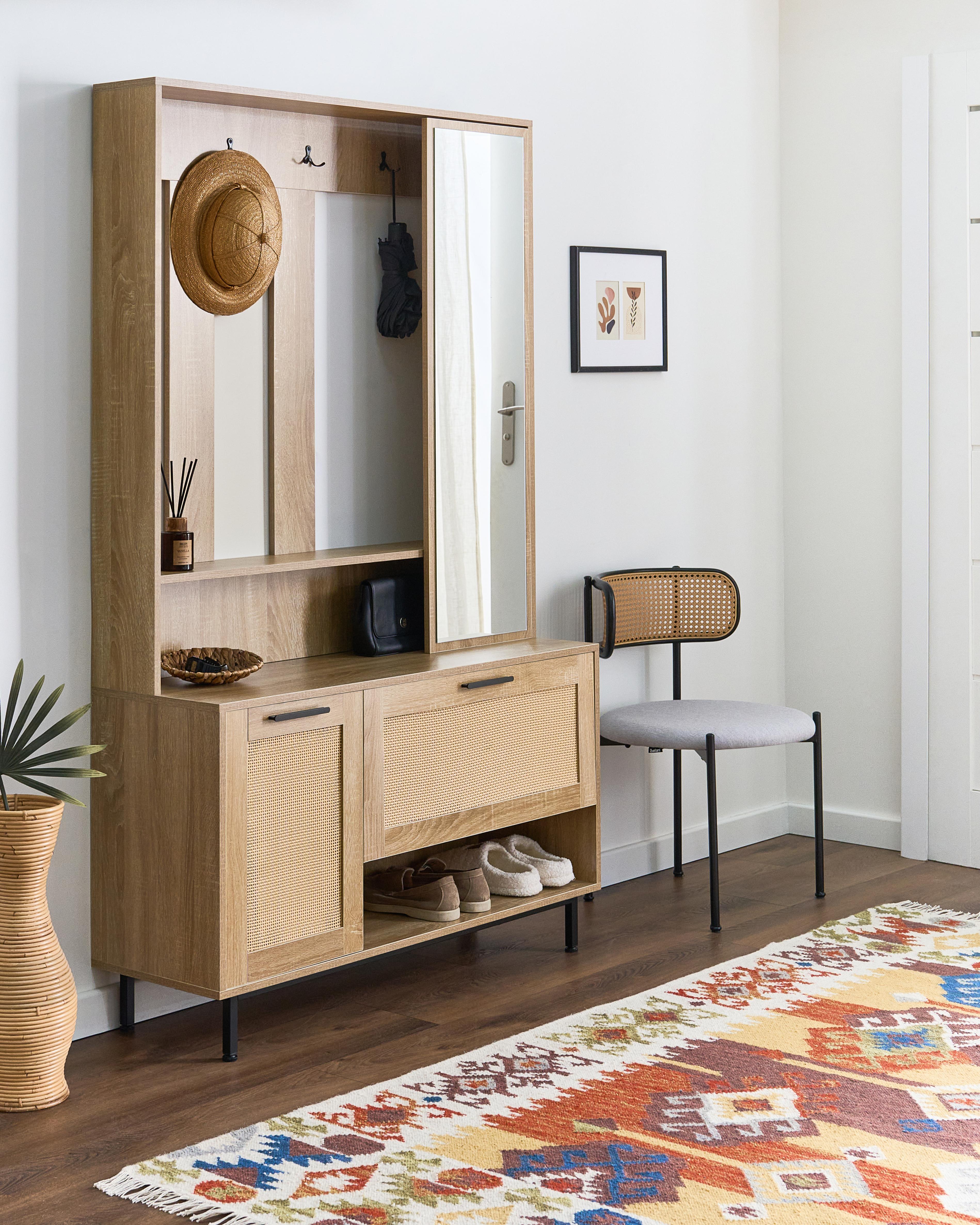 Hallway Set MALENY Light Brown