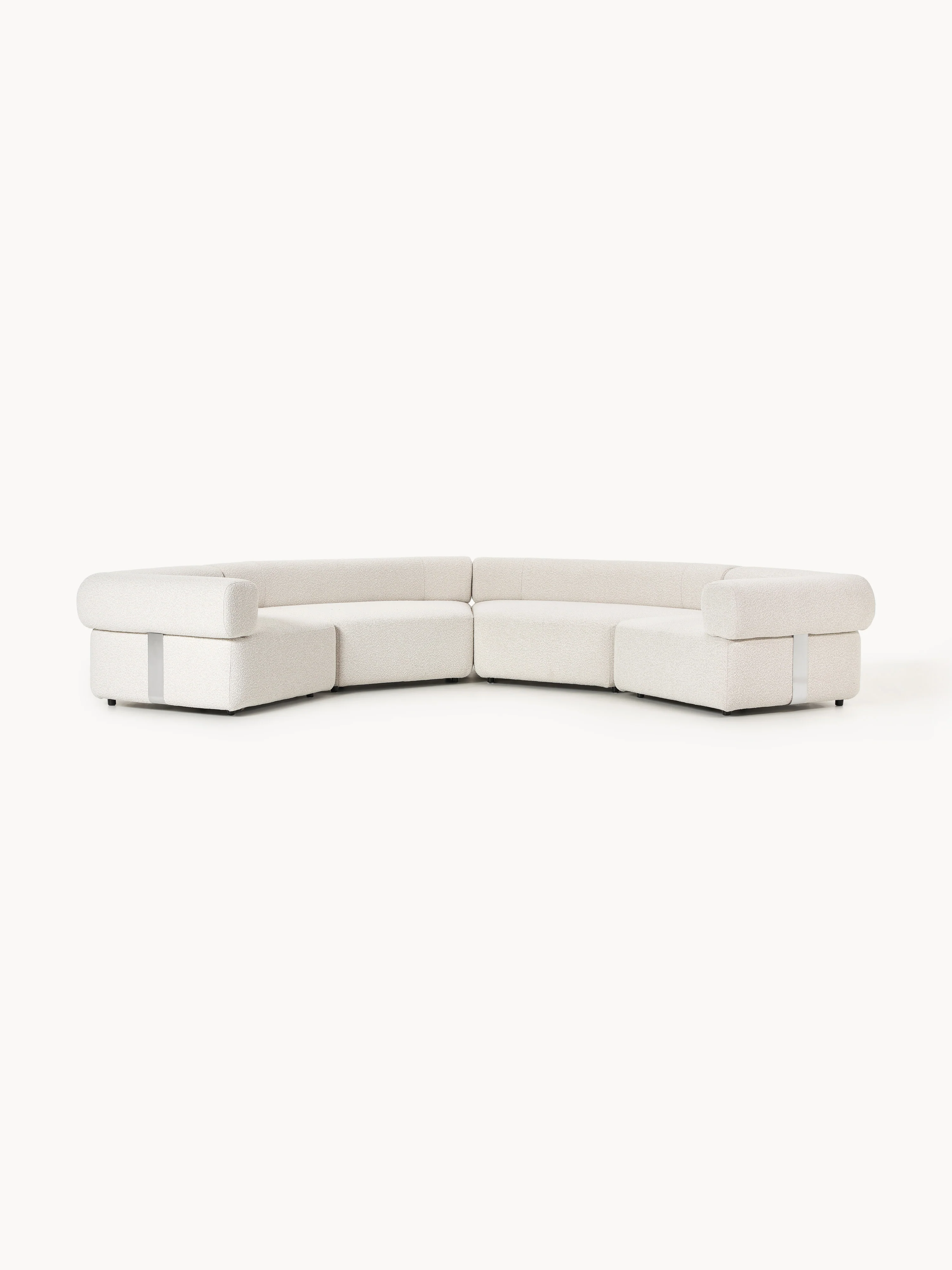 Großes modulares Bouclé-Sofa Anton