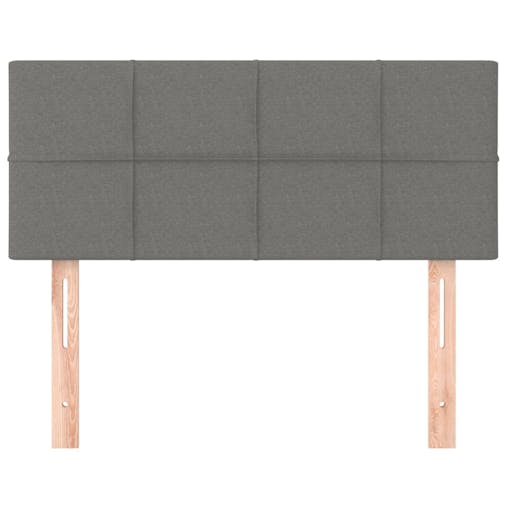NNEVL Headboard Dark Grey 100x5x78/88 cm Fabric