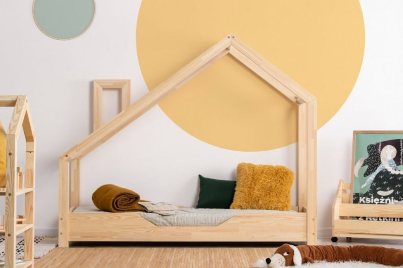 Łóżko dziecięce LUNA B 70x140 sosna bez szuflady/bez materaca