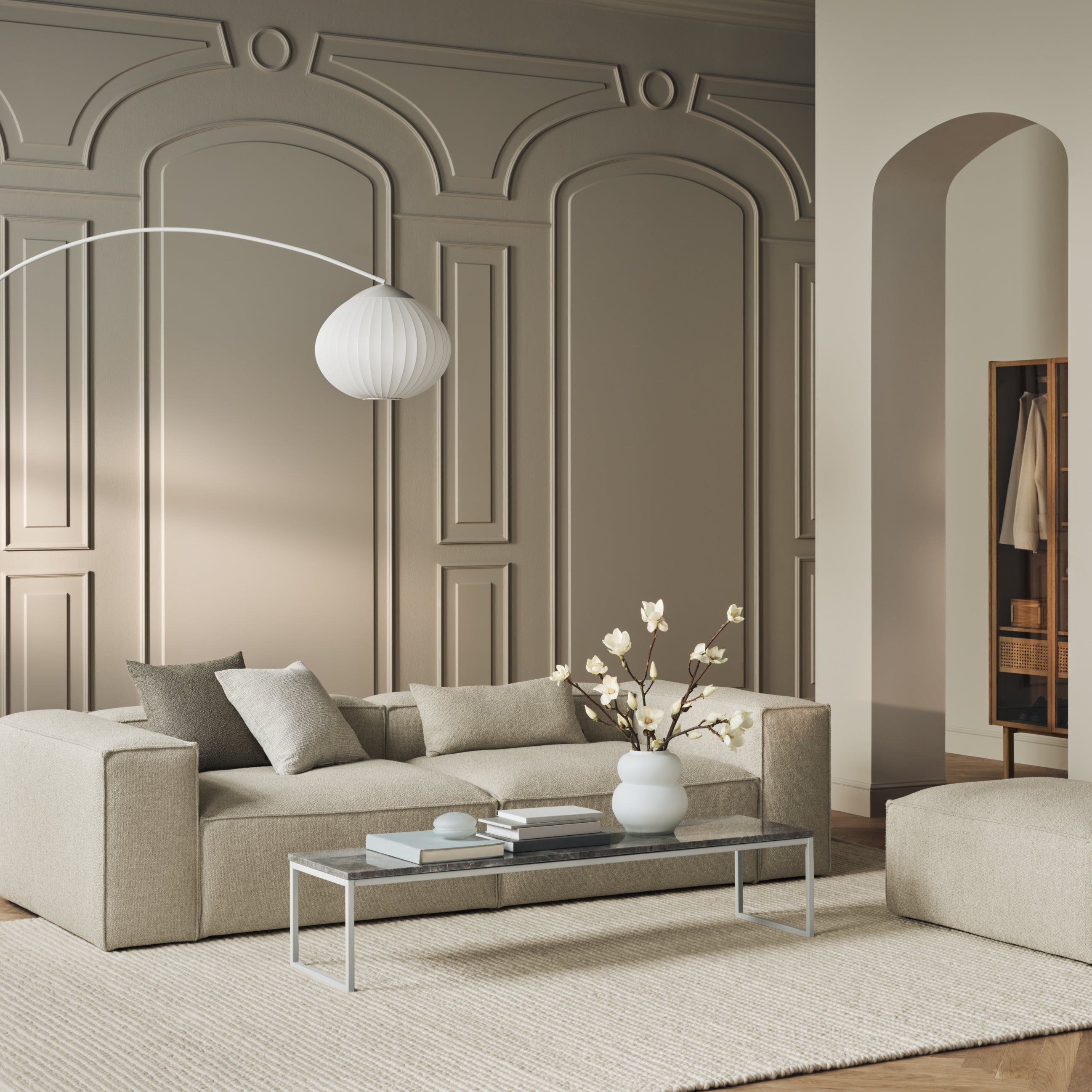 Bolia Cana Kledingkast met Glazen Deuren - Hoog - Geolied Eiken