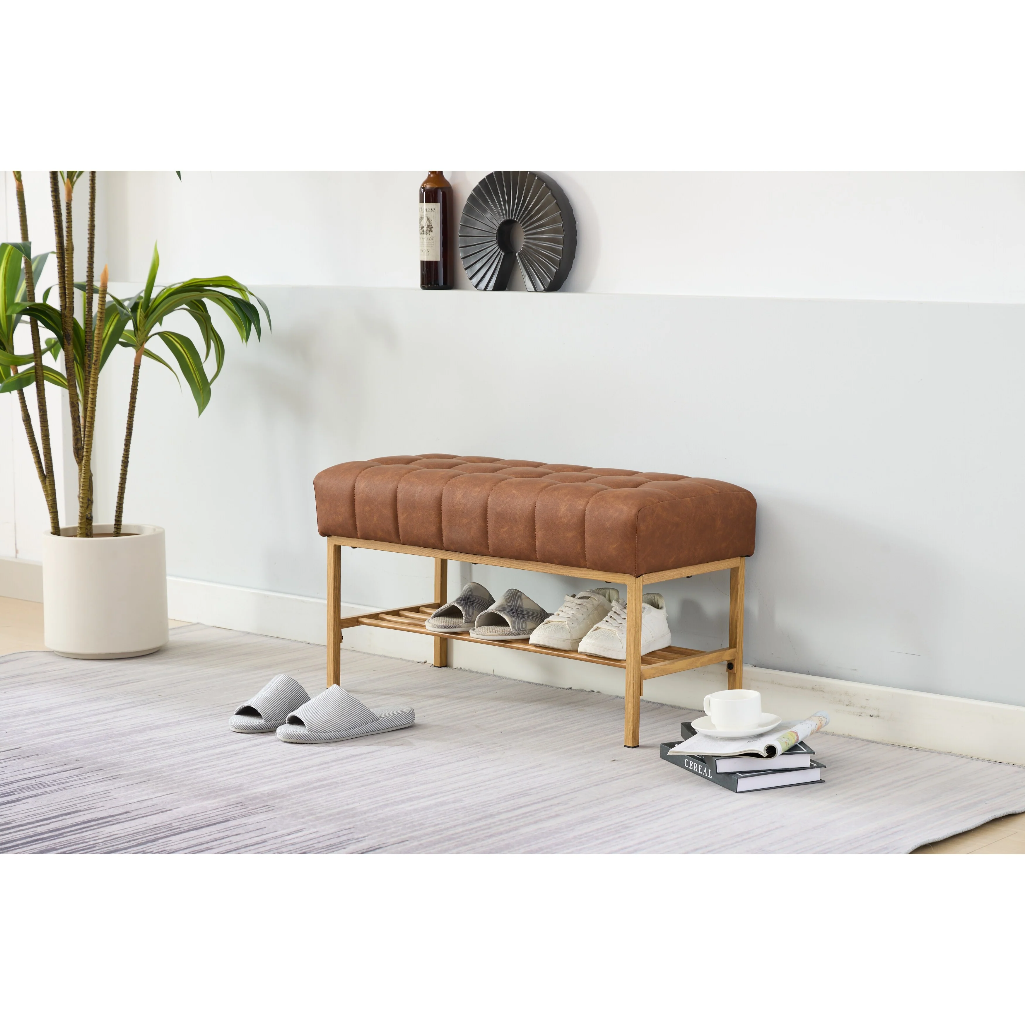 Upholstered Bench with Storage