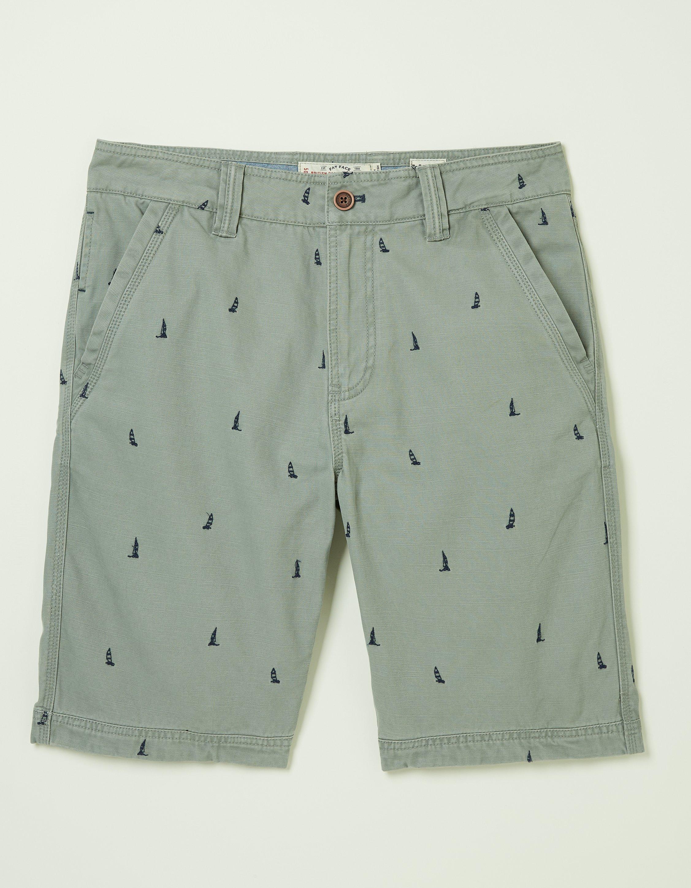 Cove Boat Embroidered Shorts