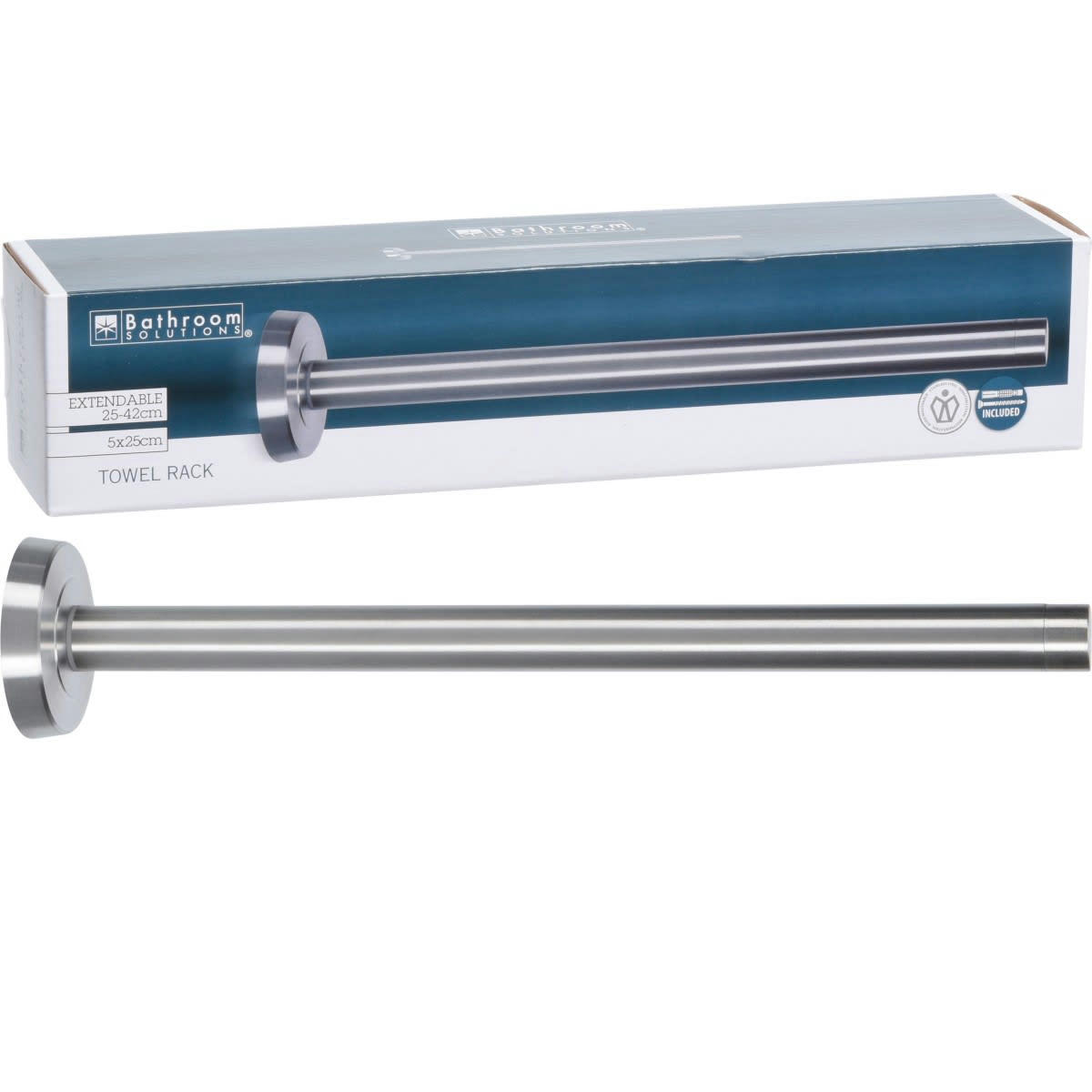 INOX - Porte-serviettes mural en inox 1 bras