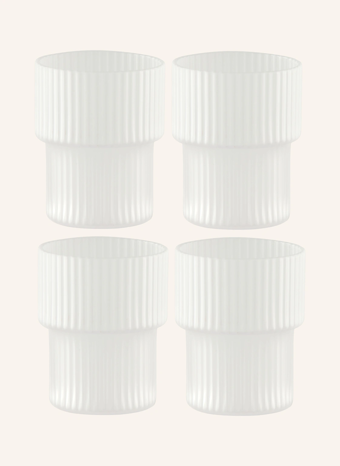Ferm LIVING 4er-Set Trinkgläser RIPPLE