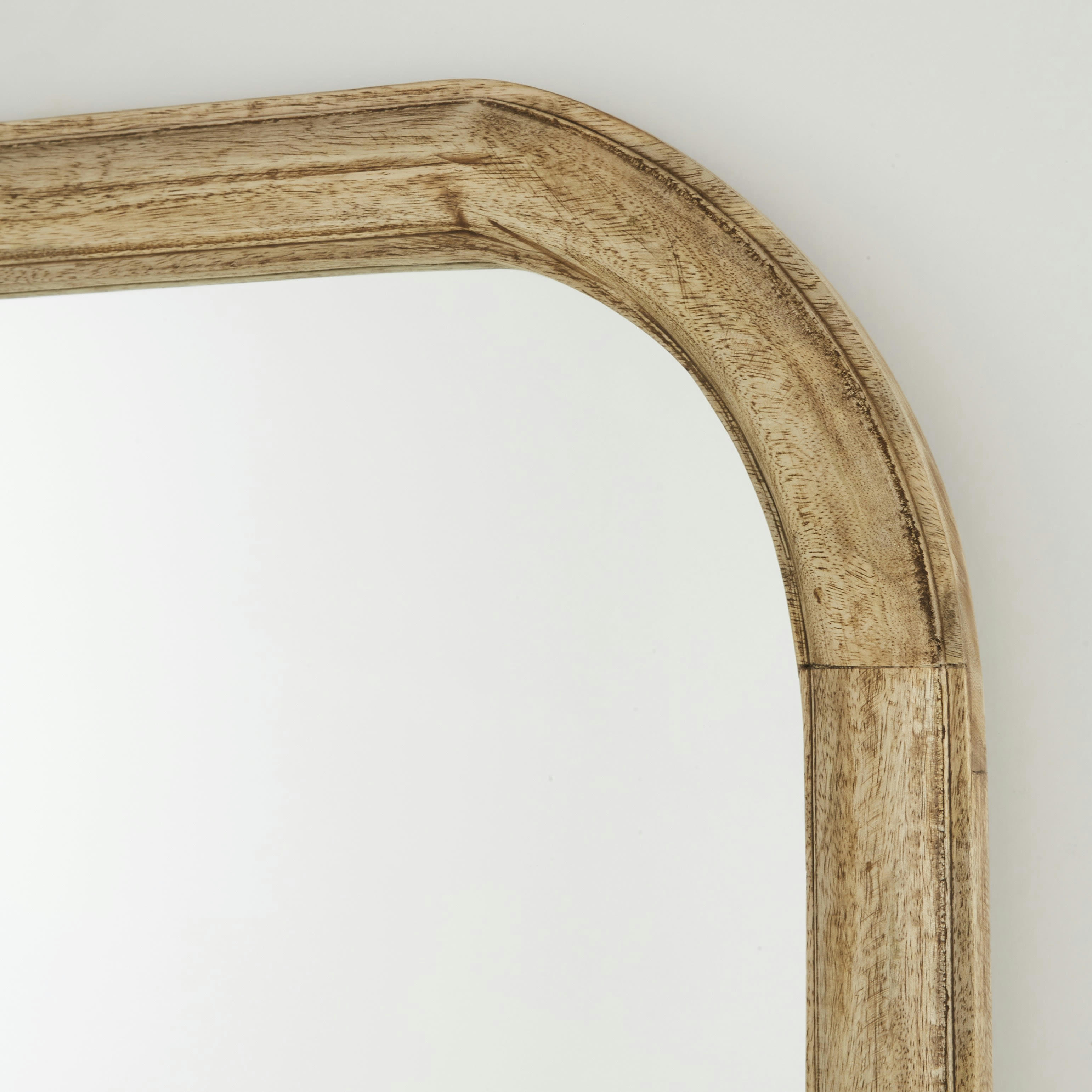 FAKI - Grand miroir rectangulaire en bois de manguier 60x162
