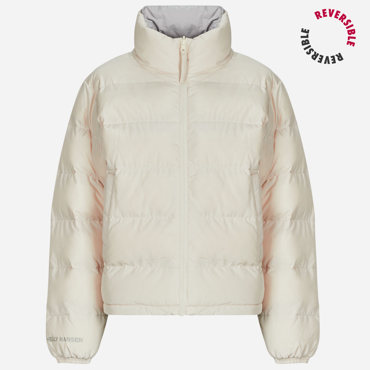 Helly Hansen - W YU 23 REVERSIBLE PUFFER - Ecru / Grey