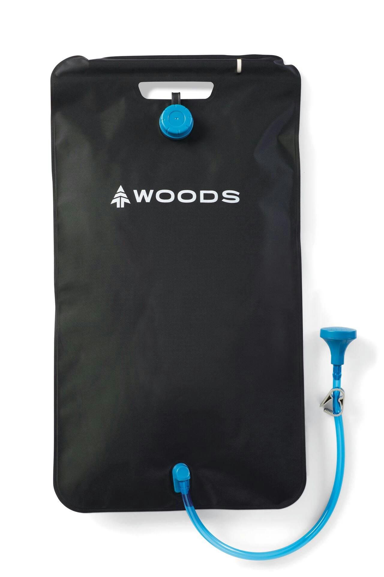 Woods Solar Portable PVC-Free Hanging Camping Shower, 15-L