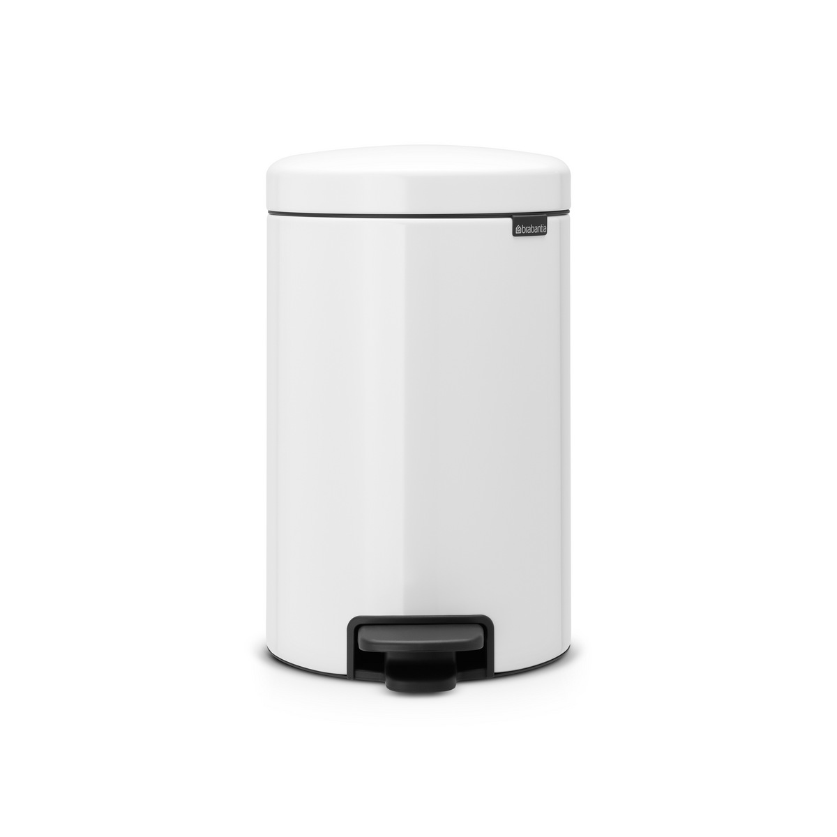Brabantia NewIcon Pedaalemmer, 12 liter, metalen binnenemmer - White